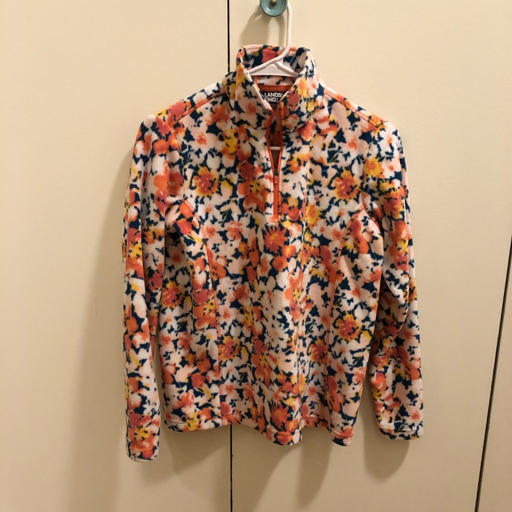 Quarter Zip Pullover Fleece Top